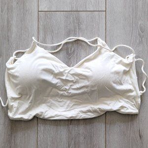 Klassy Network Strappy Back Crop Brami - Large